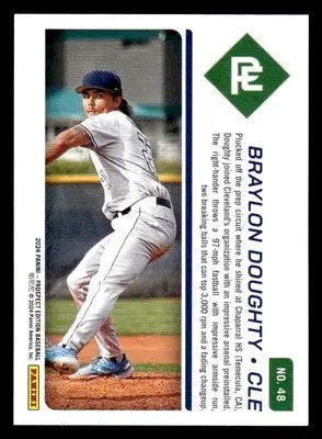 2024 Panini Prospect Edition #48 Braylon Doughty Red #/299 - Baseball Card Single