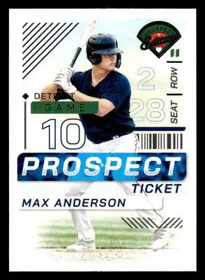 2024 Panini Prospect Edition #49 Max Anderson - Baseball Card Single