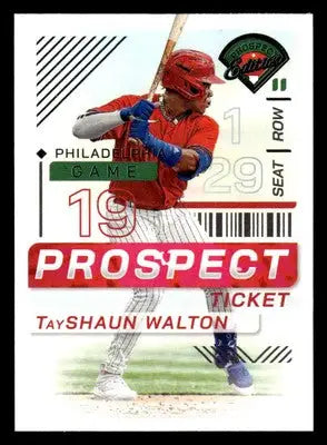 2024 Panini Prospect Edition #51 TayShaun Walton - Baseball Card Single