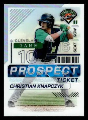2024 Panini Prospect Edition #54 Christian Knapczyk Holo - Baseball Card Single