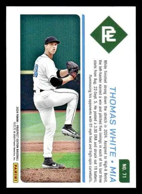 2024 Panini Prospect Edition #71 Thomas White - Baseball Card Single