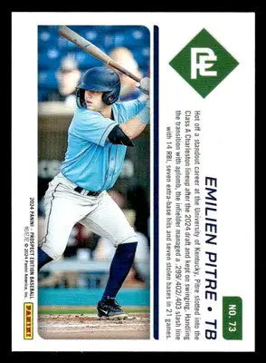 2024 Panini Prospect Edition #73 Emilien Pitre Purple #/99 - Baseball Card Single