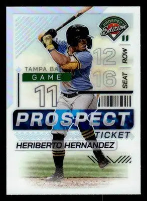 2024 Panini Prospect Edition #76 Heriberto Hernandez Holo - Baseball Card Single