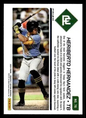 2024 Panini Prospect Edition #76 Heriberto Hernandez Holo - Baseball Card Single
