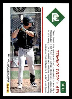 2024 Panini Prospect Edition #81 Tommy Troy - Baseball Card Single