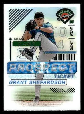 2024 Panini Prospect Edition #83 Grant Shepardson Holo - Baseball Card Single