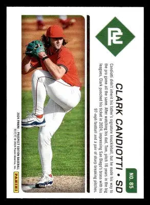 2024 Panini Prospect Edition #85 Clark Candiotti - Baseball Card Single