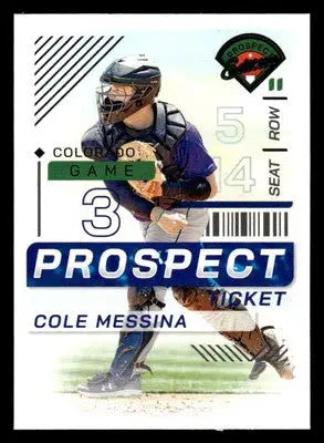 2024 Panini Prospect Edition #95 Cole Messina - Baseball Card Single