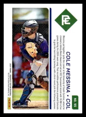 2024 Panini Prospect Edition #95 Cole Messina Red #/299 - Baseball Card Single