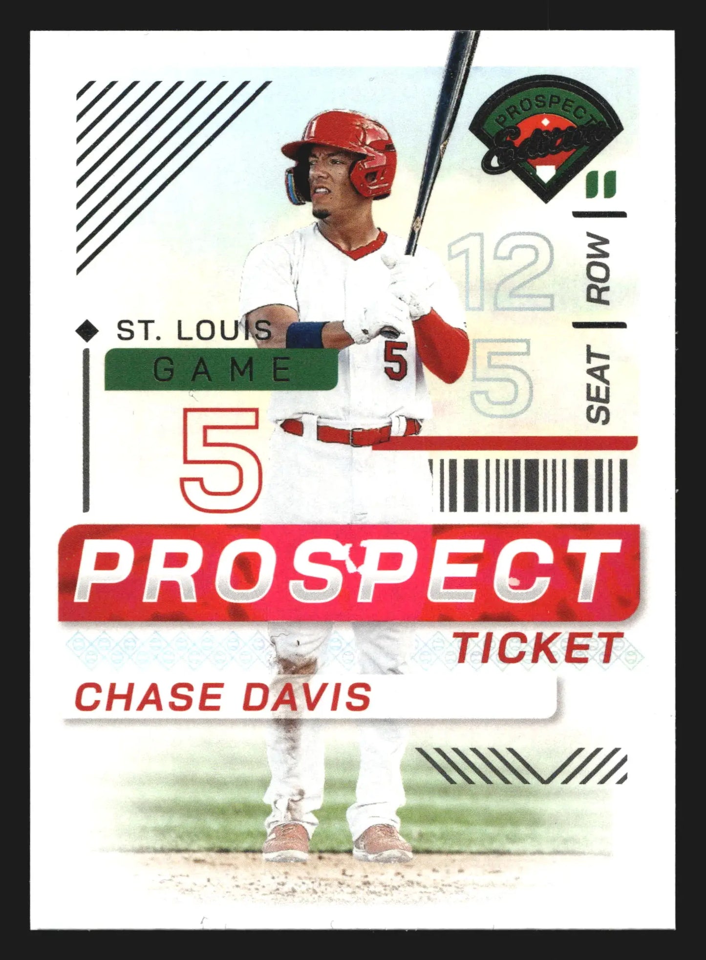 2024 Panini Prospect Edition Chase Davis #4 Prospect Ticket Cardinals - Baseball Card Single