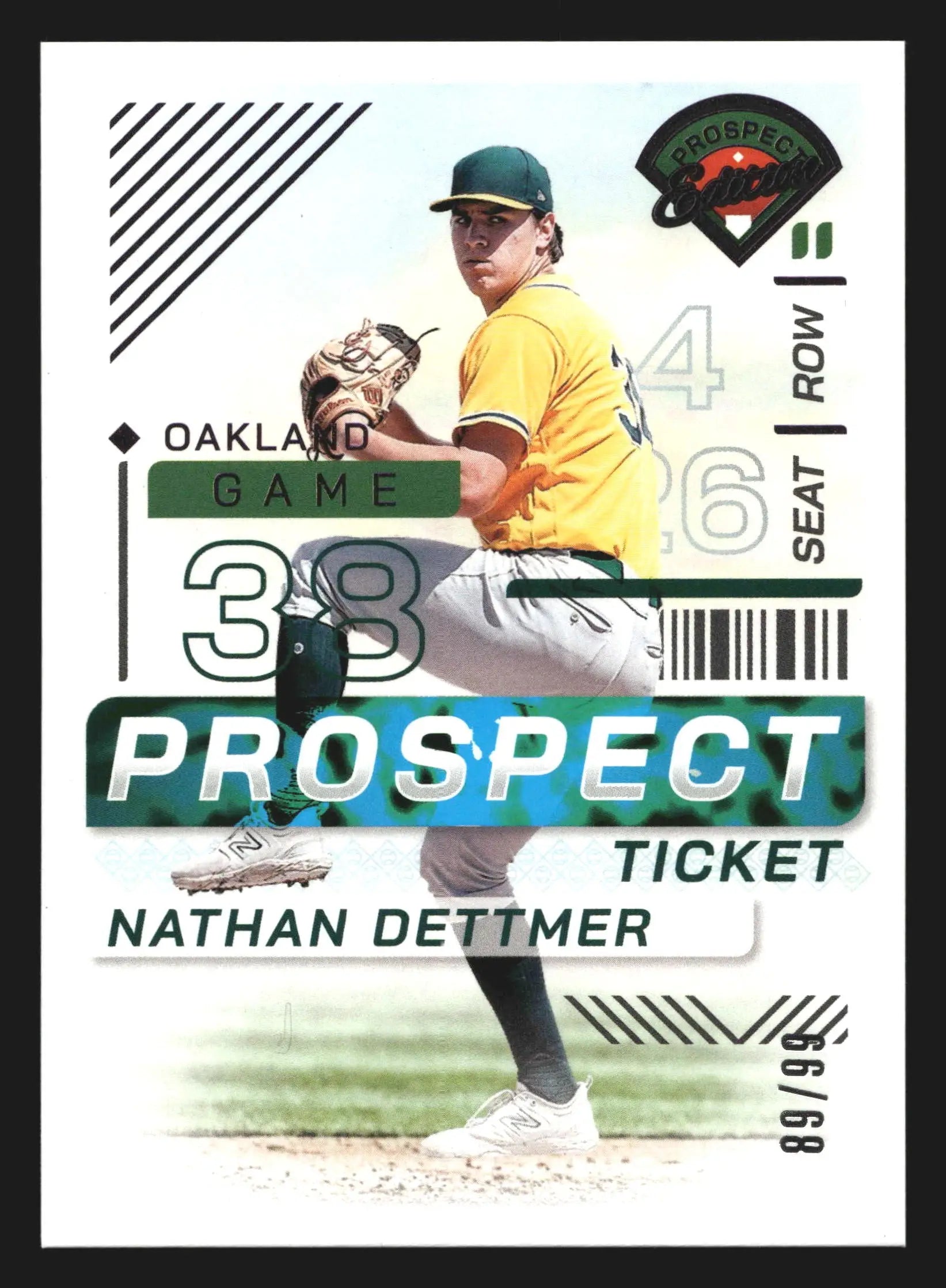 2024 Panini Prospect Edition Nathan Dettmer #109 Purple /99 Athletics - Baseball Card Single
