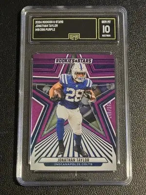 2024 Panini Rookies & Stars #42 Jonathan Taylor Purple GMA 10 #/299 - Football Card Single