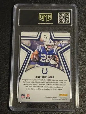 2024 Panini Rookies & Stars #42 Jonathan Taylor Purple GMA 10 #/299 - Football Card Single