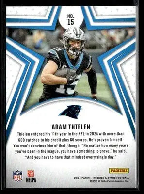 2024 Panini Rookies & Stars Adam Thielen #15 Carolina Panthers - Football Card Single