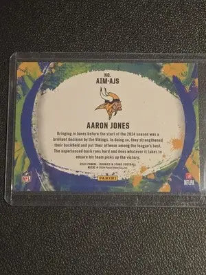 2024 Panini Rookies & Stars #AIM-AJS Aaron Jones Artistry in Motion Longevity - Football Card Single