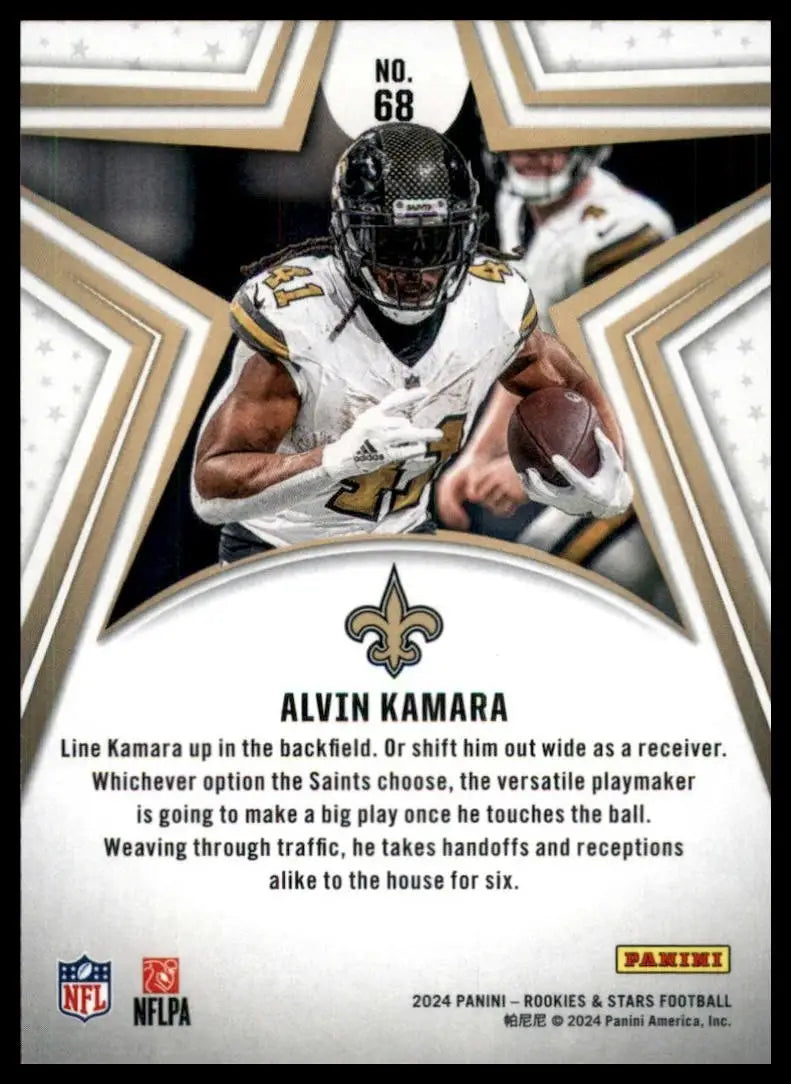 2024 Panini Rookies & Stars Alvin Kamara #68 New Orleans Saints Football Card - Football Card Single