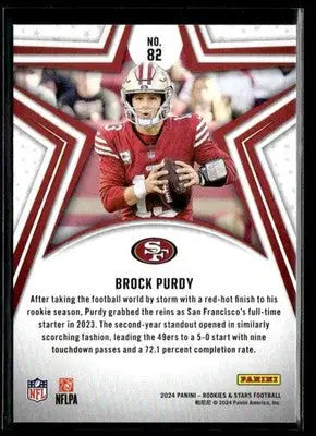 2024 Panini Rookies & Stars Brock Purdy #82 San Francisco 49ers - Football Card Single