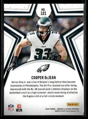 2024 Panini Rookies & Stars Cooper DeJean #121 RC Philadelphia Eagles - Football Card Single