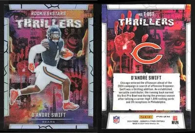 2024 Panini Rookies & Stars D’ANDRE SWIFT #T-DST Thrillers Silver Prizm Bears - Football Card Single