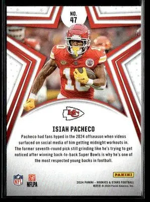2024 Panini Rookies & Stars Isiah Pacheco #47 Kansas City Chiefs - Football Card Single