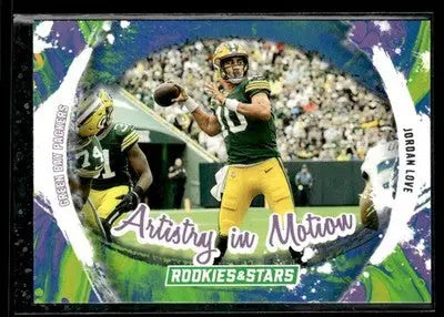 2024 Panini Rookies & Stars Jordan Love #AIM-JLE Artistry in Motion Packers - Football Card Single
