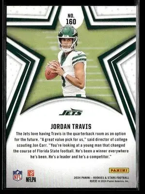 2024 Panini Rookies & Stars Jordan Travis #160 RC New York Jets - Football Card Single