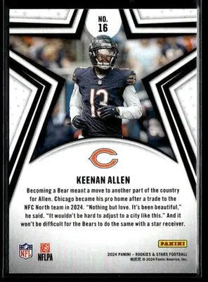 2024 Panini Rookies & Stars Keenan Allen #16 Chicago Bears - Football Card Single