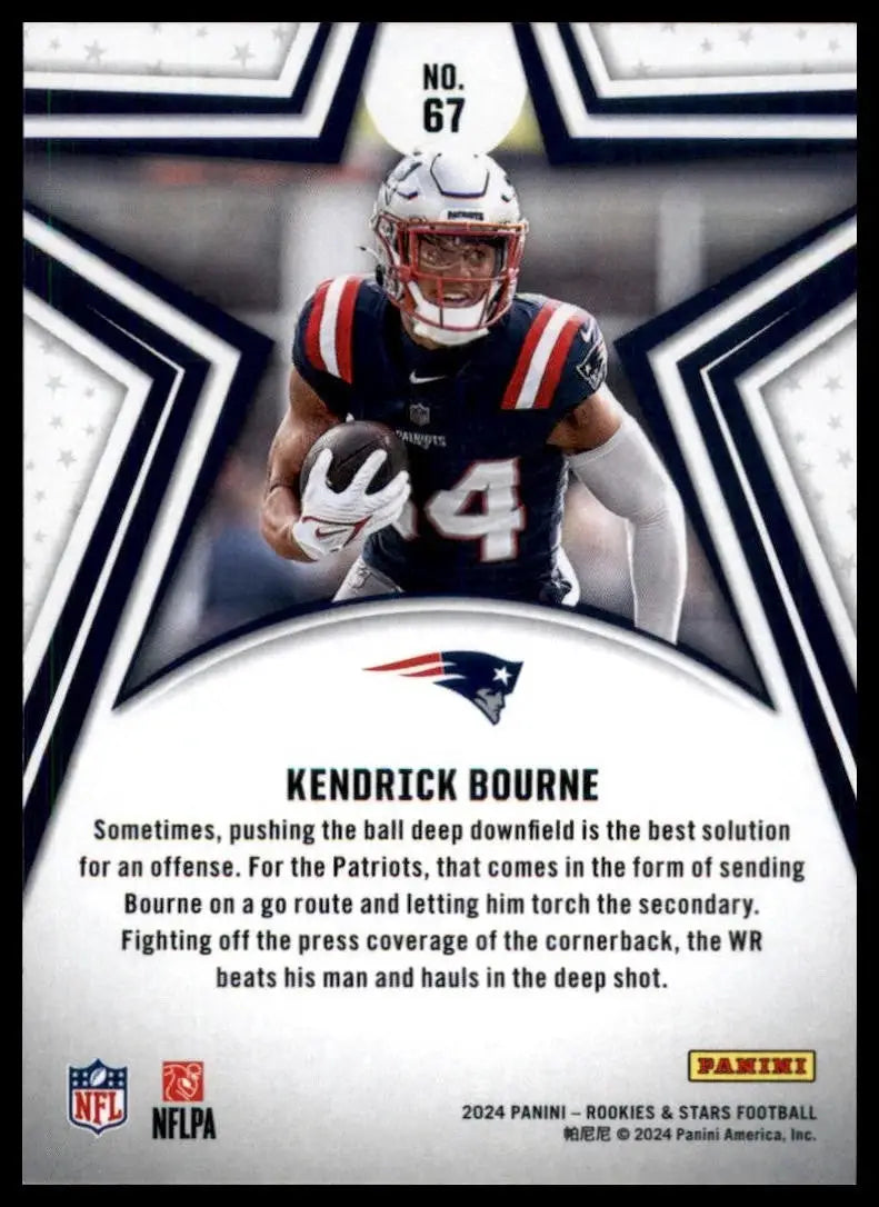 2024 Panini Rookies & Stars Kendrick Bourne #67 New England Patriots Football - Football Card Single