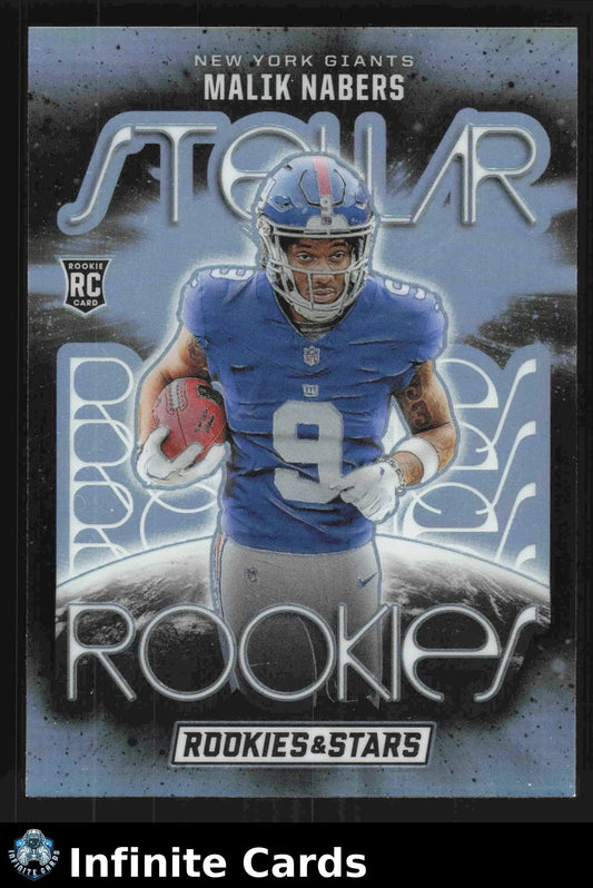 2024 Panini Rookies & Stars MALIK NABERS #SR-MNS Stellar New York Giants RC - Football Card Single
