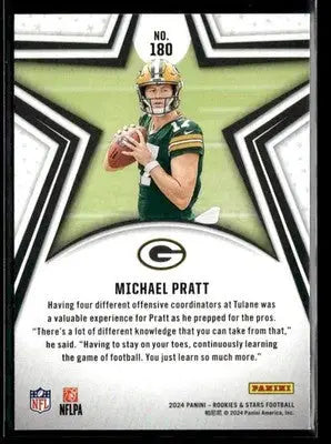 2024 Panini Rookies & Stars Michael Pratt #180 RC Green Bay Packers - Football Card Single