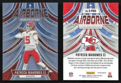 2024 Panini Rookies & Stars PATRICK MAHOMES II #A-PMS Airborne Chiefs - Football Card Single