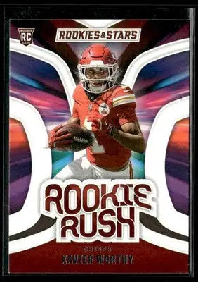 2024 Panini Rookies & Stars Xavier Worthy #RR-XWY Rookie Rush Kansas City Chiefs - Football Card Single