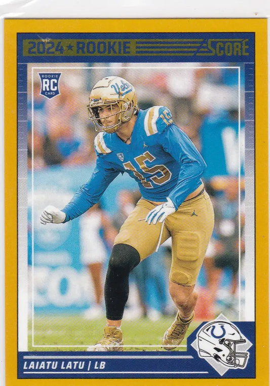 2024 Panini Score #316 Laiatu Latu RC Indianapolis Colts - Football Card Single