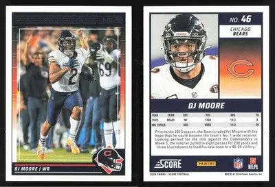 2024 Panini Score DJ MOORE #46 Chicago Bears - Football Card Single