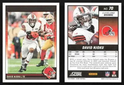 2024 Panini Score Football DAVID NJOKU #70 Cleveland Browns - Football Card Single