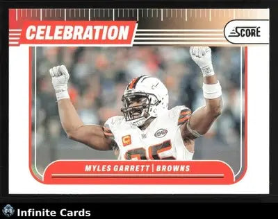 2024 Panini Score MYLES GARRETT #C-MGT Celebration Cleveland Browns