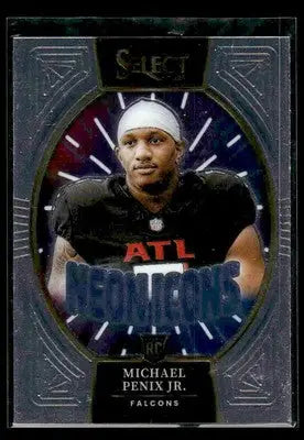 2024 Panini Select #10 Michael Penix Jr. Neon Icons - Football Card Single