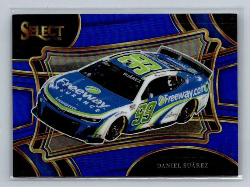 2024 Panini Select #114 Daniel Suarez Blue Prizms #/175 Trackhouse Racing - Racing Card Single