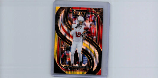 2024 Panini Select #115 Marvin Harrison Jr. Black & Red Prizm Shock - Football Card Single