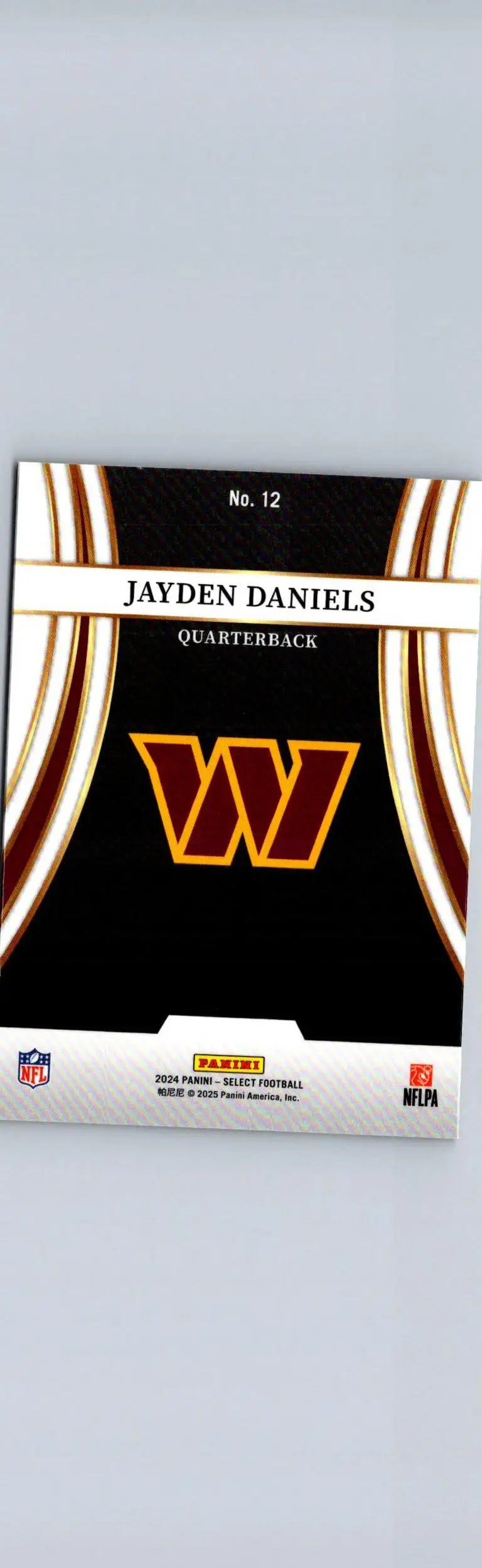 2024 Panini Select #12 Jayden Daniels Turbocharged Prizm - Football Card Single