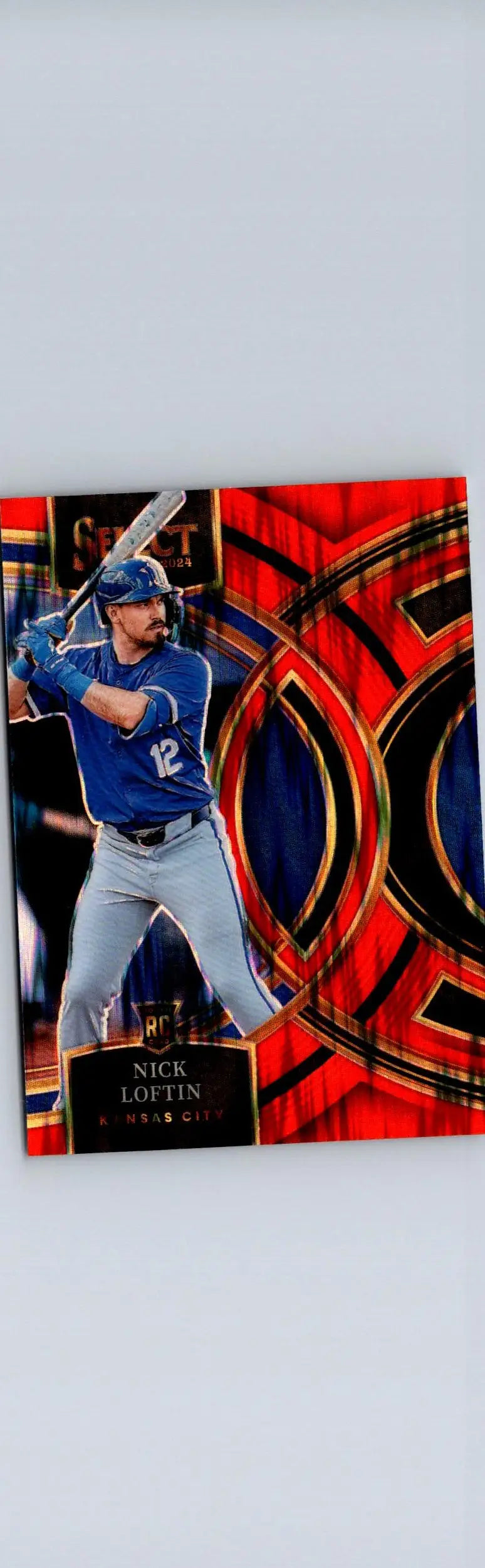 Nick Loftin Tiger baseball card from 2024 Panini Select Loftin Tiger Prizms