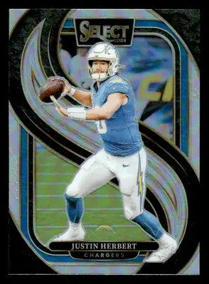 2024 Panini Select #131 Justin Herbert Silver Prizm - Football Card Single