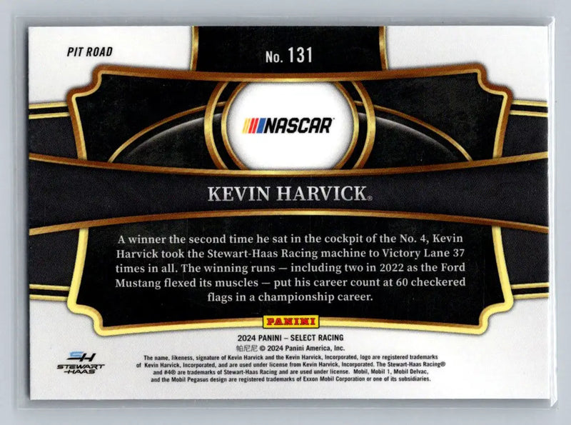 2024 Panini Select #131 Kevin Harvick Stewart-Haas Racing - Racing Card Single