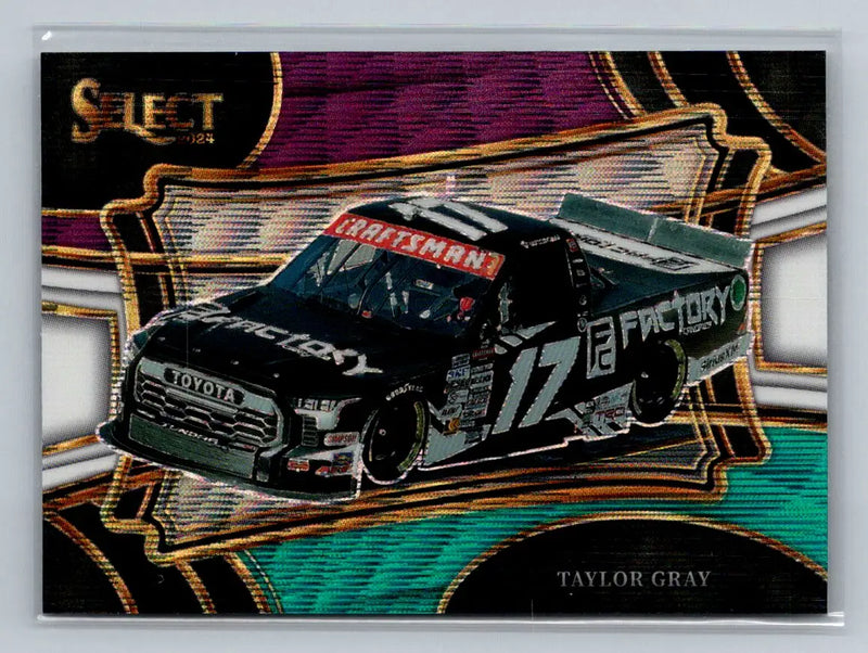 2024 Panini Select #138 Taylor Gray Tri-Color Prizms Tricon Garage - Racing Card Single