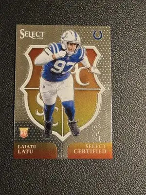 2024 Panini Select #15 Laiatu Latu Select Certified Rookies - Football Card Single