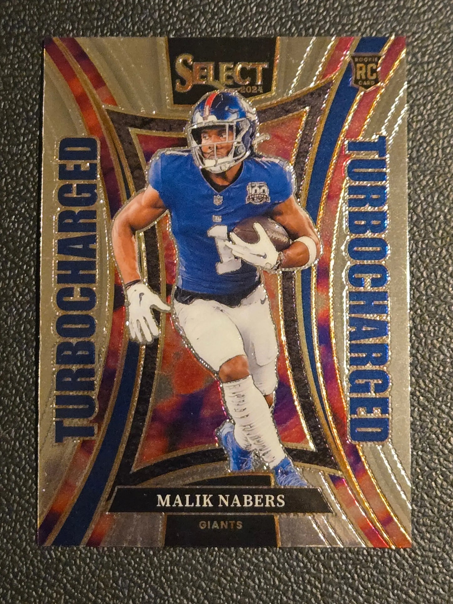 2024 Panini Select #15 Malik Nabers Turbocharged - Football Card Single