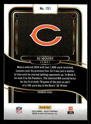 2024 Panini Select #151 DJ Moore - Football Card Single