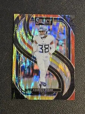 2024 Panini Select #179 L’Jarius Sneed Red & Yellow Prizm Shock - Football Card Single