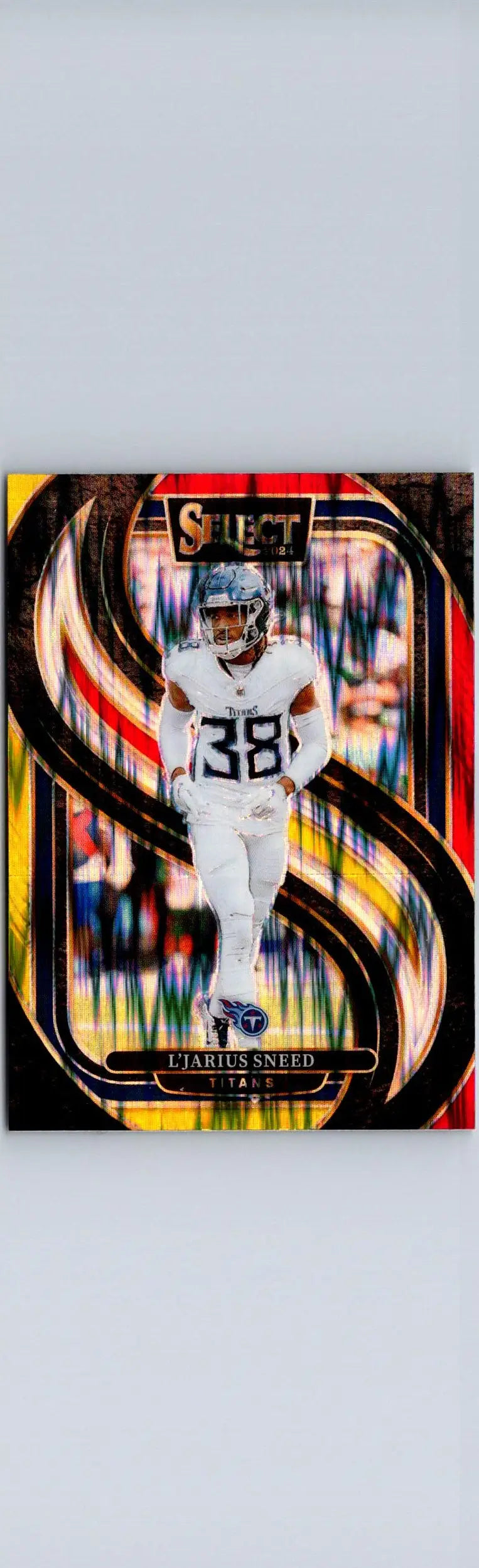2024 Panini Select #179 L’Jarius Sneed Red & Yellow Prizm Shock - Football Card Single