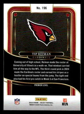 2024 Panini Select #196 Tip Reiman - Football Card Single